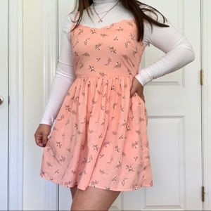 Floral Pink Dress (mini)